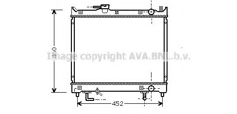 PRASCO SZ2045 Radiator, engine cooling